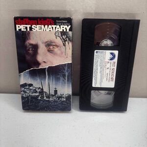 Vtg VHS Pet Sematary Stephen King HORROR MOVIE‎ 1989 Tested